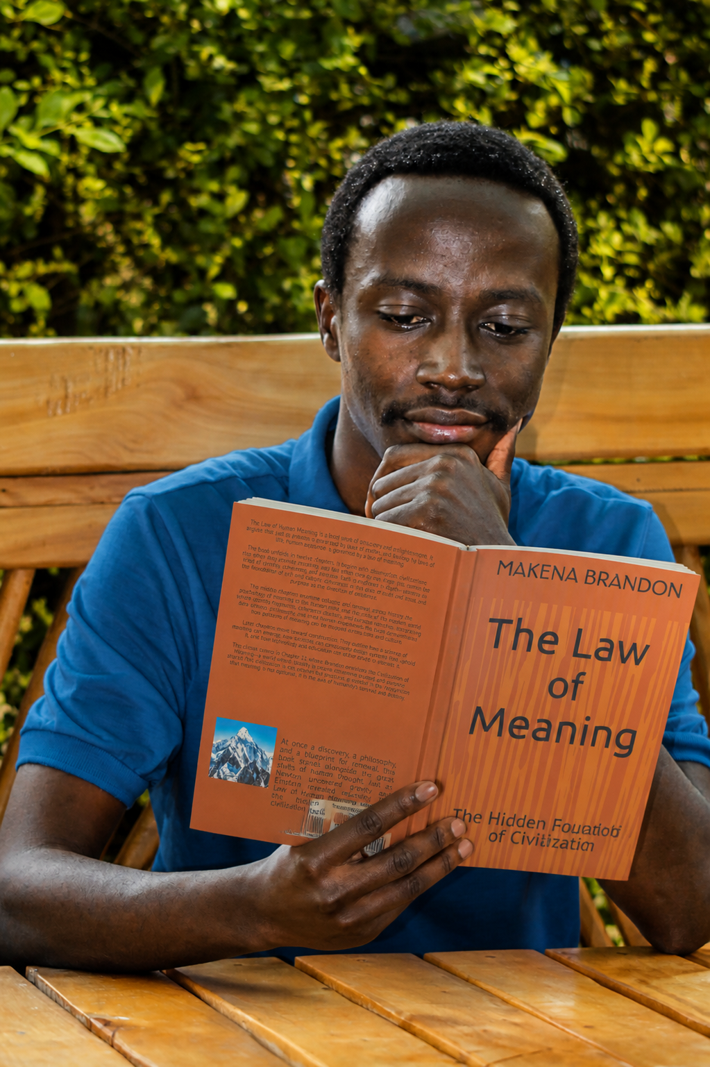 Makena Brandon reading The Law of Human Meaning